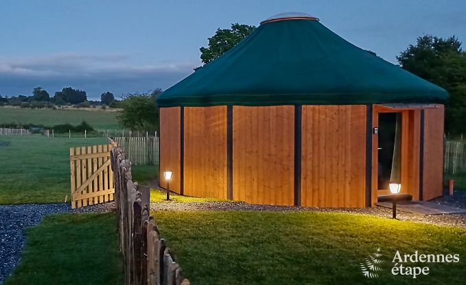 Einzigartige Jurte f�r 2 Personen in Vielsalm mit modernem Badezimmer, Privatgarten und Fahrradabstellplatz