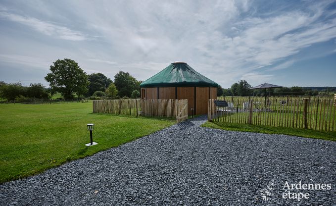 Einzigartige Jurte f�r 2 Personen in Vielsalm mit modernem Badezimmer, Privatgarten und Fahrradabstellplatz