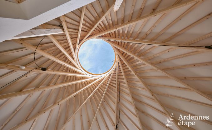 Einzigartige Jurte f�r 2 Personen in Vielsalm mit modernem Badezimmer, Privatgarten und Fahrradabstellplatz