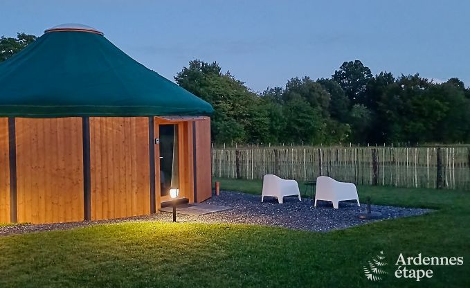 Einzigartige Jurte f�r 2 Personen in Vielsalm mit modernem Badezimmer, Privatgarten und Fahrradabstellplatz