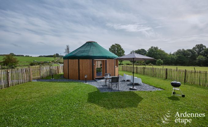 Einzigartige Jurte f�r 2 Personen in Vielsalm mit modernem Badezimmer, Privatgarten und Fahrradabstellplatz