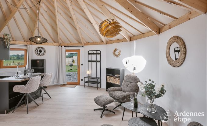 Einzigartige Jurte f�r 2 Personen in Vielsalm mit modernem Badezimmer, Privatgarten und Fahrradabstellplatz