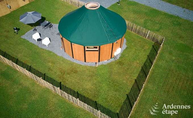 Einzigartige Jurte f�r 2 Personen in Vielsalm mit modernem Badezimmer, Privatgarten und Fahrradabstellplatz