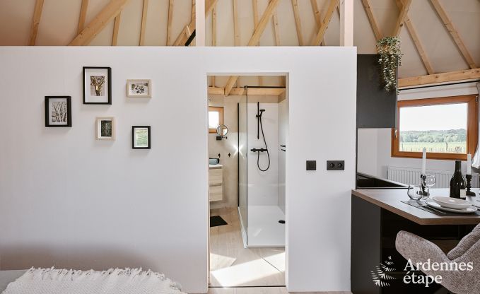 Einzigartige Jurte f�r 2 Personen in Vielsalm mit modernem Badezimmer, Privatgarten und Fahrradabstellplatz