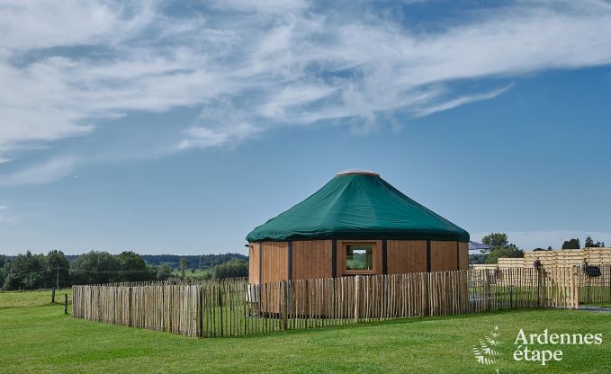 Einzigartige Jurte f�r 2 Personen in Vielsalm mit modernem Badezimmer, Privatgarten und Fahrradabstellplatz