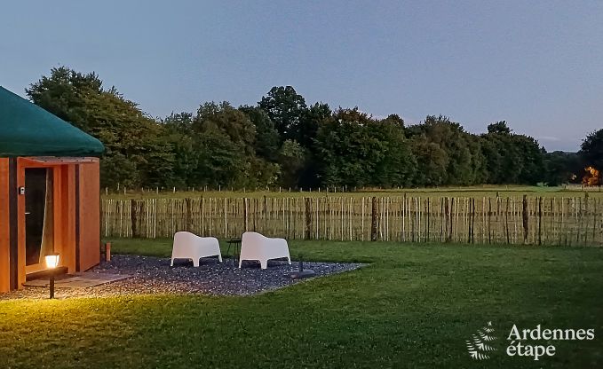 Einzigartige Jurte f�r 2 Personen in Vielsalm mit modernem Badezimmer, Privatgarten und Fahrradabstellplatz