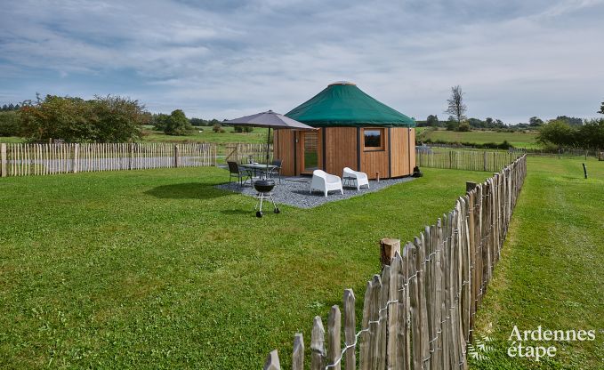 Einzigartige Jurte f�r 2 Personen in Vielsalm mit modernem Badezimmer, Privatgarten und Fahrradabstellplatz