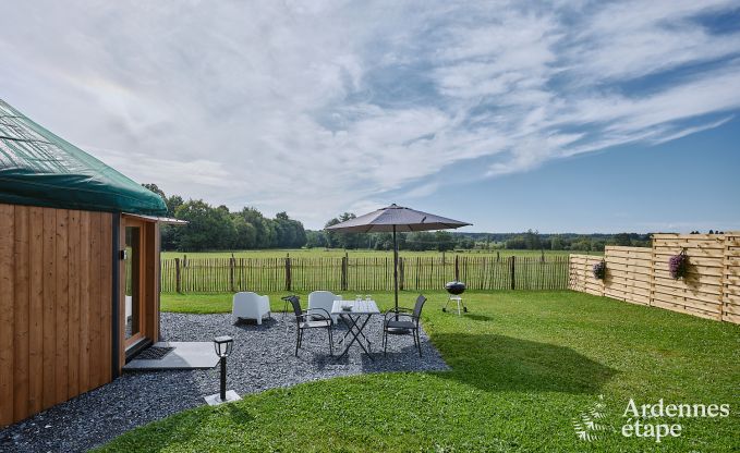 Einzigartige Jurte f�r 2 Personen in Vielsalm mit modernem Badezimmer, Privatgarten und Fahrradabstellplatz