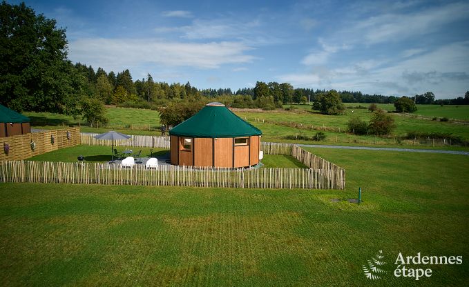 Einzigartige Jurte f�r 2 Personen in Vielsalm mit modernem Badezimmer, Privatgarten und Fahrradabstellplatz