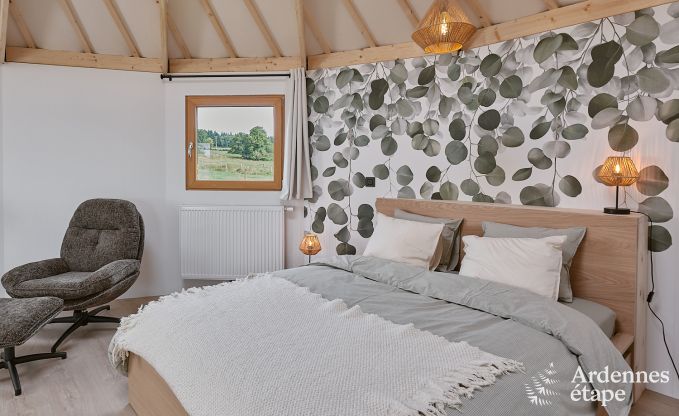 Einzigartige Jurte f�r 2 Personen in Vielsalm mit modernem Badezimmer, Privatgarten und Fahrradabstellplatz