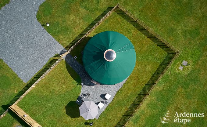 Einzigartige Jurte f�r 2 Personen in Vielsalm mit modernem Badezimmer, Privatgarten und Fahrradabstellplatz