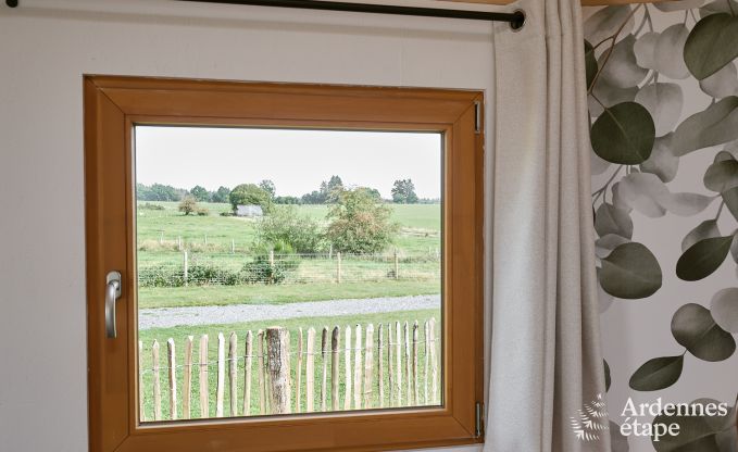 Einzigartige Jurte f�r 2 Personen in Vielsalm mit modernem Badezimmer, Privatgarten und Fahrradabstellplatz