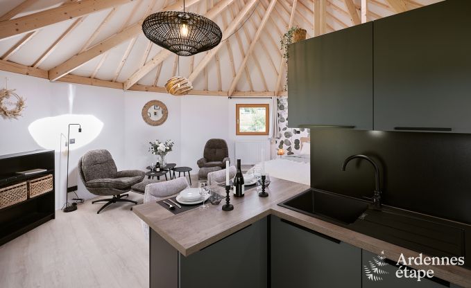 Einzigartige Jurte f�r 2 Personen in Vielsalm mit modernem Badezimmer, Privatgarten und Fahrradabstellplatz