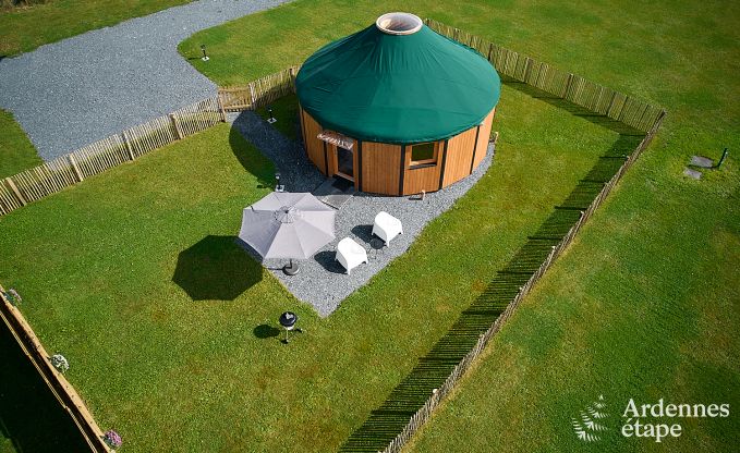 Einzigartige Jurte f�r 2 Personen in Vielsalm mit modernem Badezimmer, Privatgarten und Fahrradabstellplatz