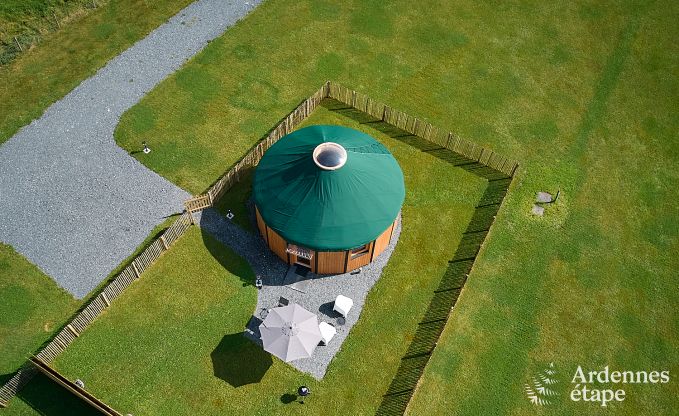 Einzigartige Jurte f�r 2 Personen in Vielsalm mit modernem Badezimmer, Privatgarten und Fahrradabstellplatz