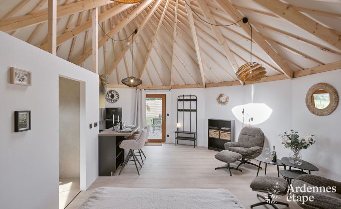 Einzigartige Jurte f�r 2 Personen in Vielsalm mit modernem Badezimmer, Privatgarten und Fahrradabstellplatz