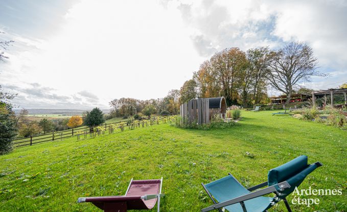 Unvergesslicher Aufenthalt in Villers-en-Fagne: Ferienhaus mit Sauna, Jacuzzi und atemberaubender Aussicht in den Ardennen.