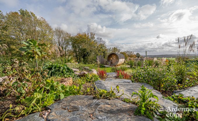 Unvergesslicher Aufenthalt in Villers-en-Fagne: Ferienhaus mit Sauna, Jacuzzi und atemberaubender Aussicht in den Ardennen.